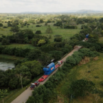 heaviest cargo ever mobilized in colombia - fully assembled 300t engines