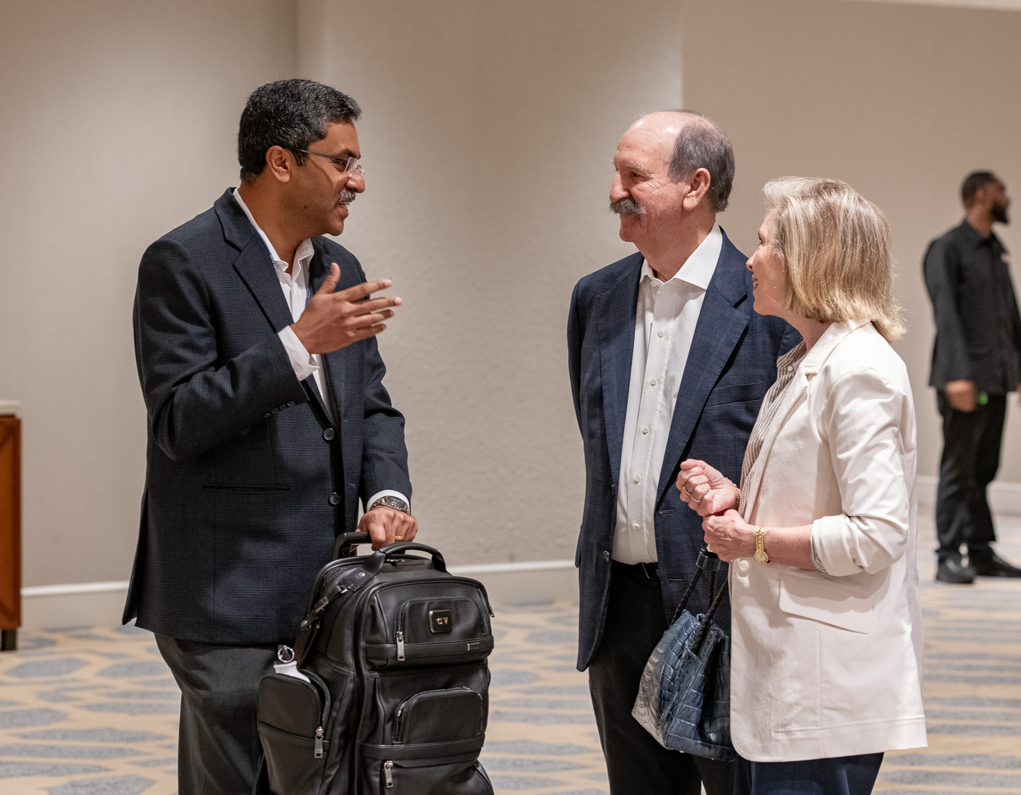 Guests connect during the UTC Transoceanic launch event in New Orleans.