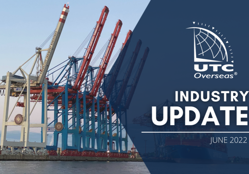 UTC Overseas Industry Update April 2022: Global trade is shifting, and it's getting more difficult to transport cargo from Point A to Point B. Here's 5 things you need to know today.