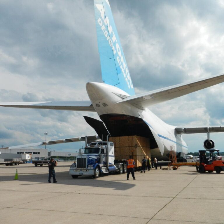 Featured image showing cargo being loaded into a jet.